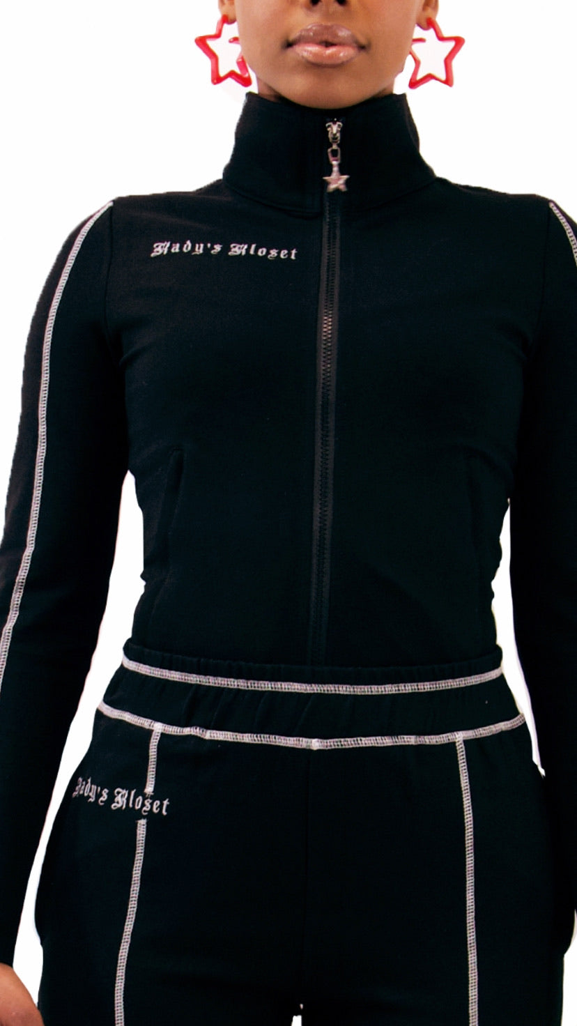 Elevate your athleisure look with our Track Star Jacket.
