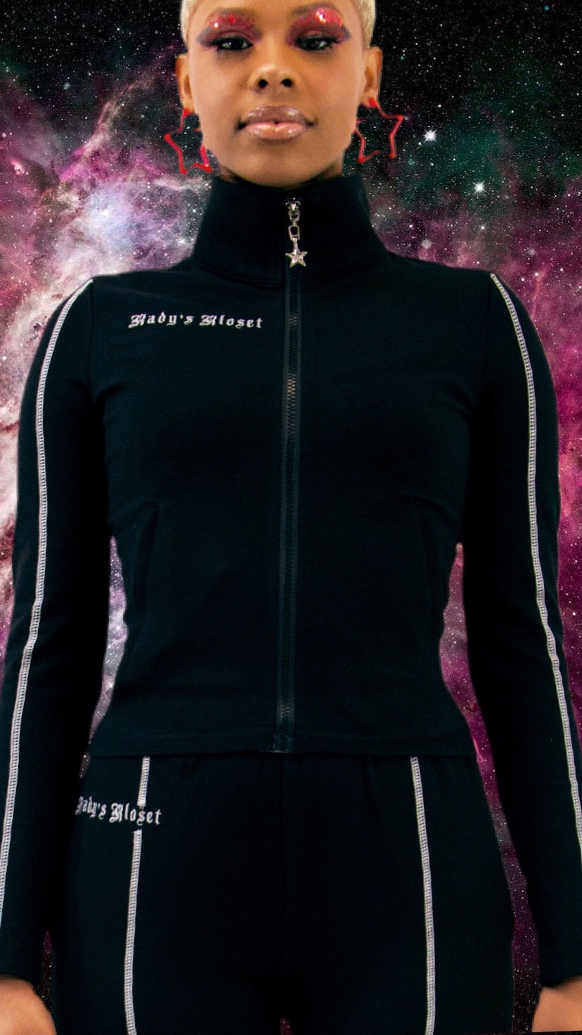 Elevate your athleisure look with our Track Star Jacket.