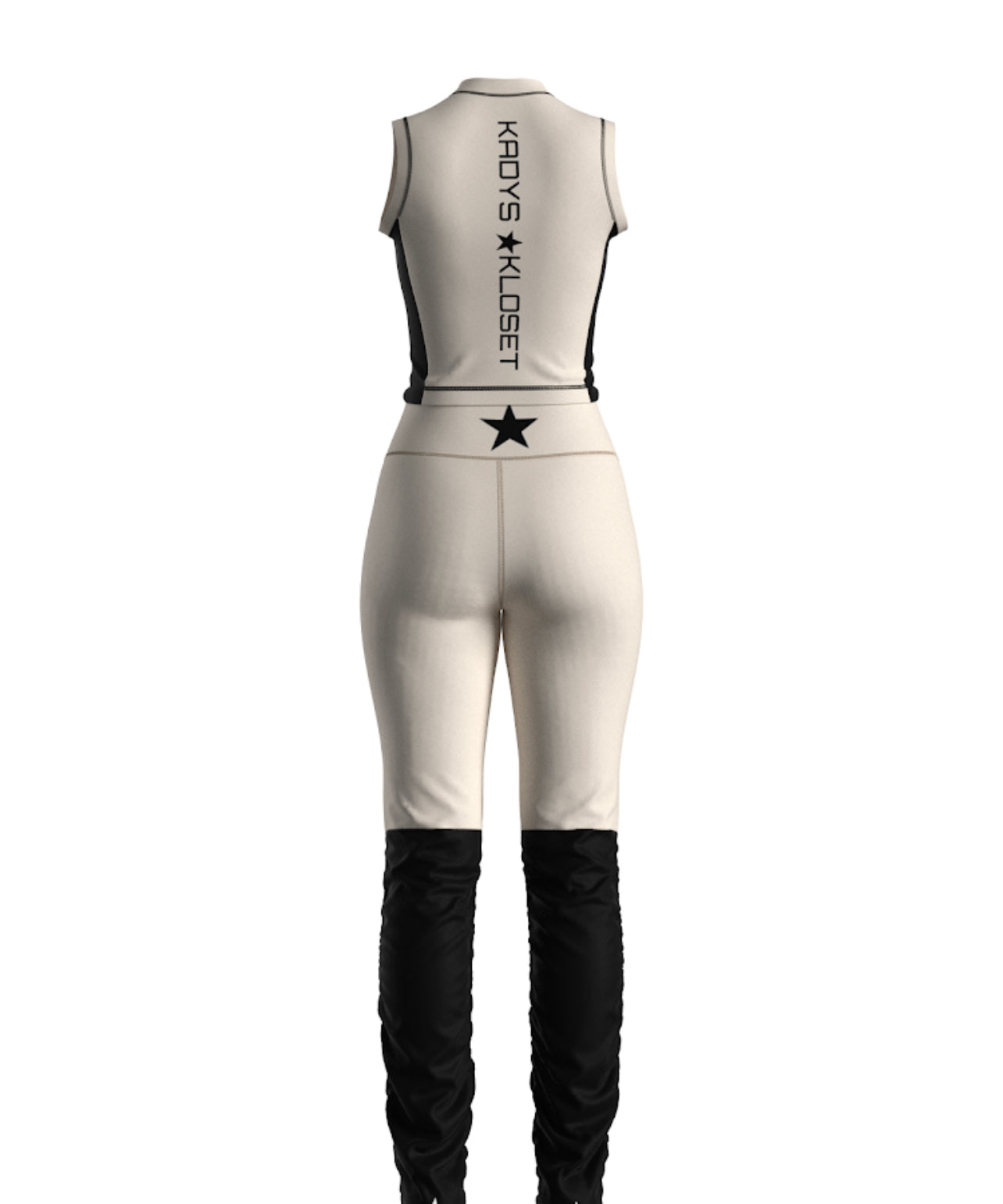 Goddess set with our elongated tights, featuring a leg warmer-like style. Effortlessly chic!