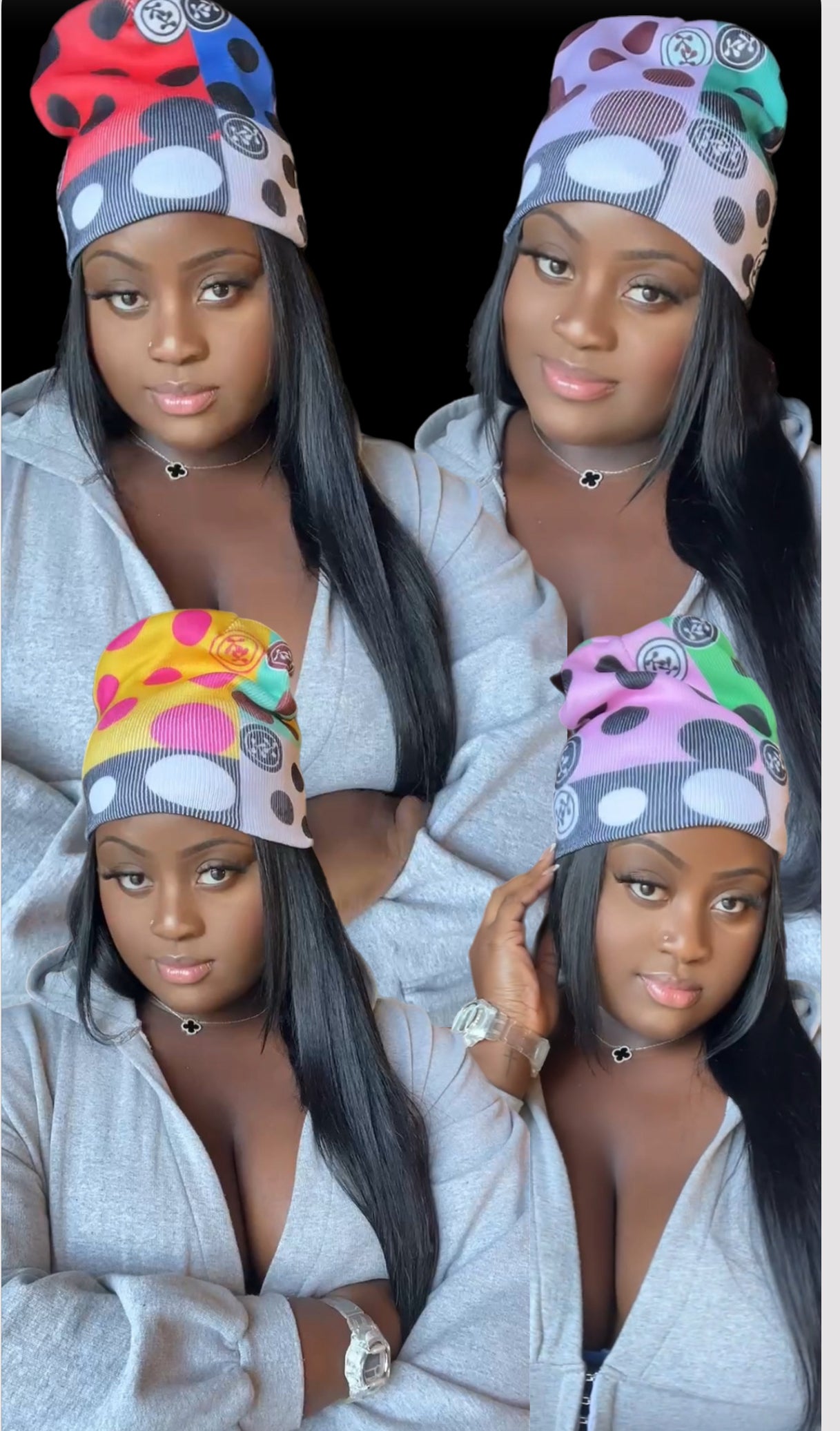 BOGO (BUY 1 GET 1) POLKA DOT BEANIE