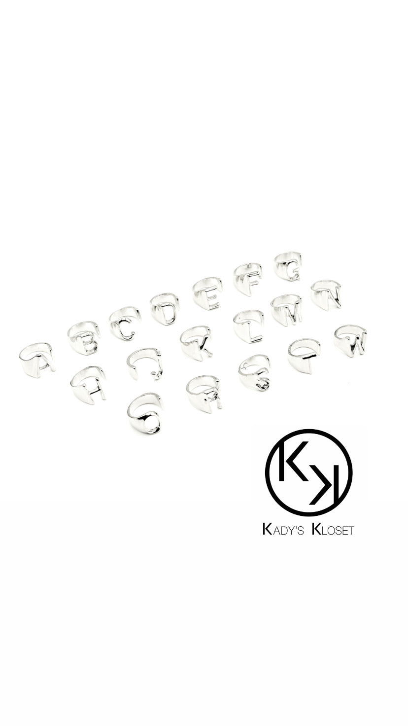 Initial Rings: Adjustable Size | Kady's Kloset