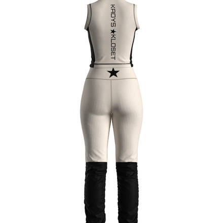 Goddess set with our elongated tights, featuring a leg warmer-like style. Effortlessly chic!